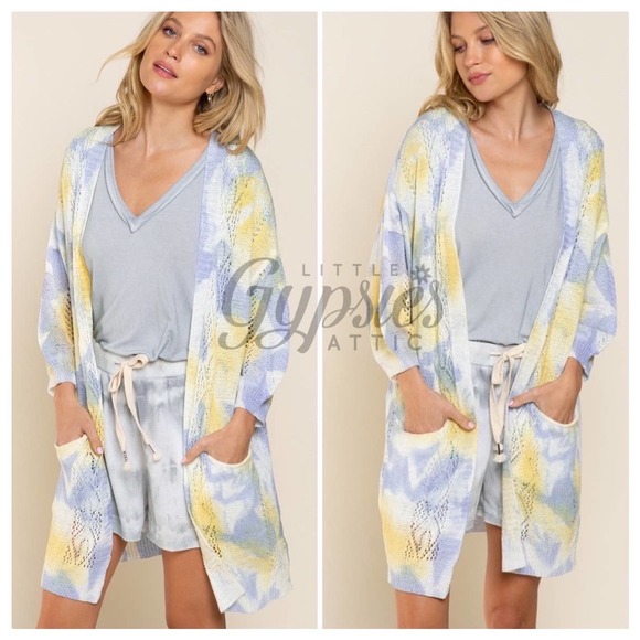 POL Splash of Color Knit Kimono - Picture 11 of 16